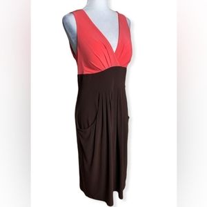 B. Smart S Brown and Coral Dress